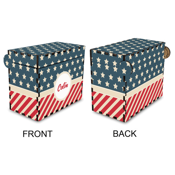 Stars and Stripes Recipe Box - Full Color - Approval