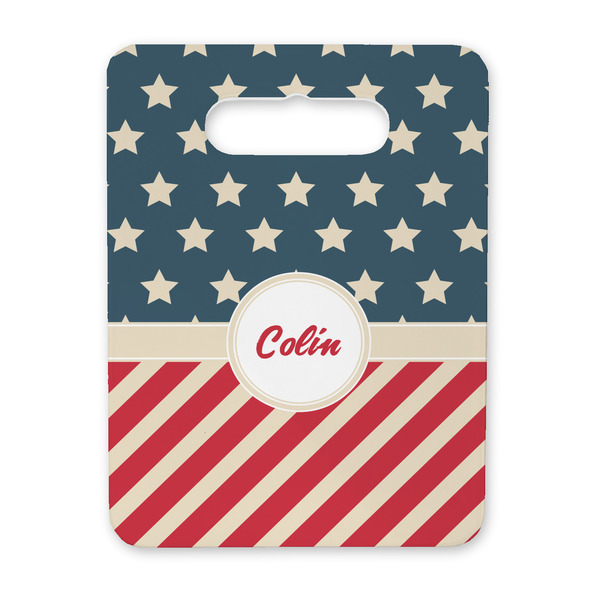 Custom Stars and Stripes Rectangular Trivet with Handle (Personalized)