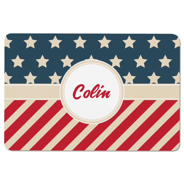Stars and Stripes Rectangular Fridge Magnet - FRONT