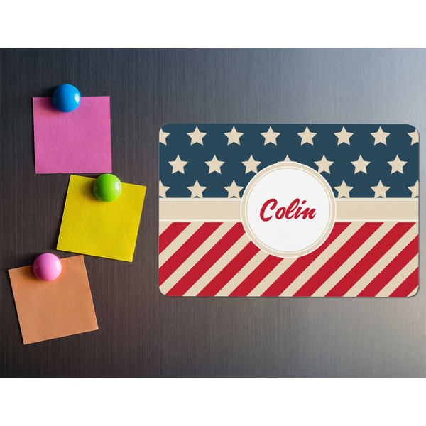 Stars and Stripes Rectangular Fridge Magnet - LIFESTYLE