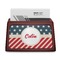 Stars and Stripes Red Mahogany Business Card Holder - Straight