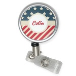 Stars and Stripes Retractable Badge Reel (Personalized)
