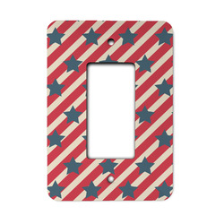 Stars and Stripes Rocker Style Light Switch Cover (Personalized)