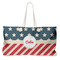 Stars and Stripes Large Rope Tote Bag - Front View