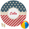 Stars and Stripes Round Beach Towel (Personalized)