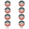 Stars and Stripes Round Linen Placemats - APPROVAL Set of 4 (double sided)