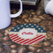 Stars and Stripes Round Paper Coaster - Front