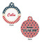 Stars and Stripes Round Pet ID Tag - Large - Approval