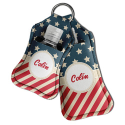 Stars and Stripes Hand Sanitizer & Keychain Holder (Personalized)