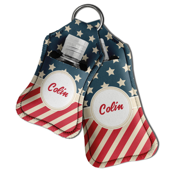 Stars and Stripes Sanitizer Holder Keychain - Both in Case (PARENT)