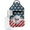 Stars and Stripes Sanitizer Holder Keychain - Small with Case