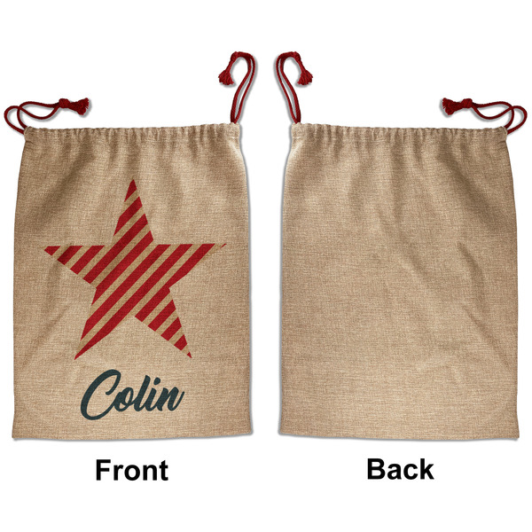 Stars and Stripes Santa Bag - Approval - Front