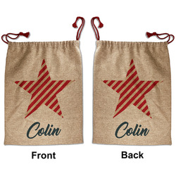 Stars and Stripes Santa Sack - Front & Back (Personalized)
