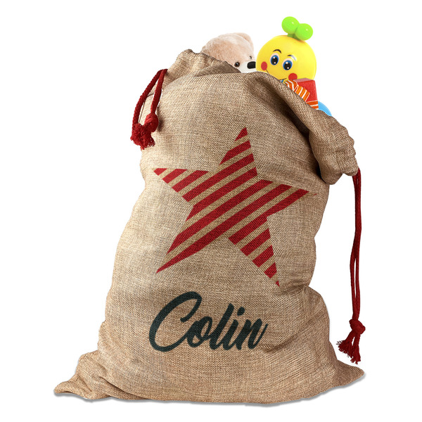 Custom Stars and Stripes Santa Sack (Personalized)