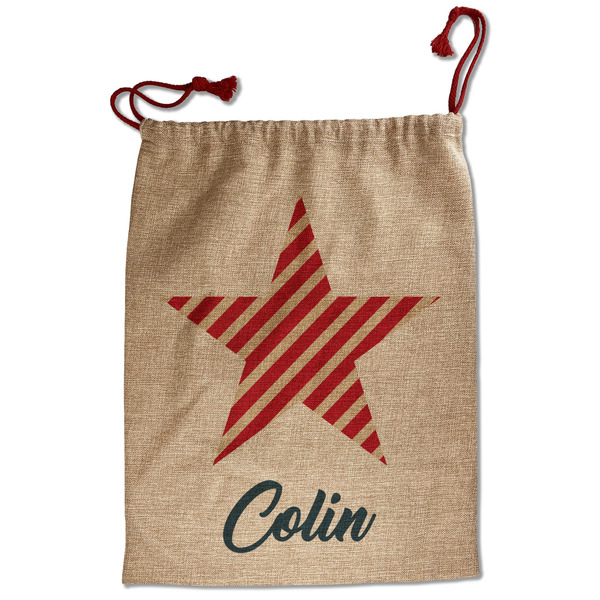 Stars and Stripes Santa Bag - Front
