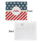Stars and Stripes Security Blanket - Front & White Back View