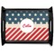 Stars and Stripes Serving Tray Black Large - Main