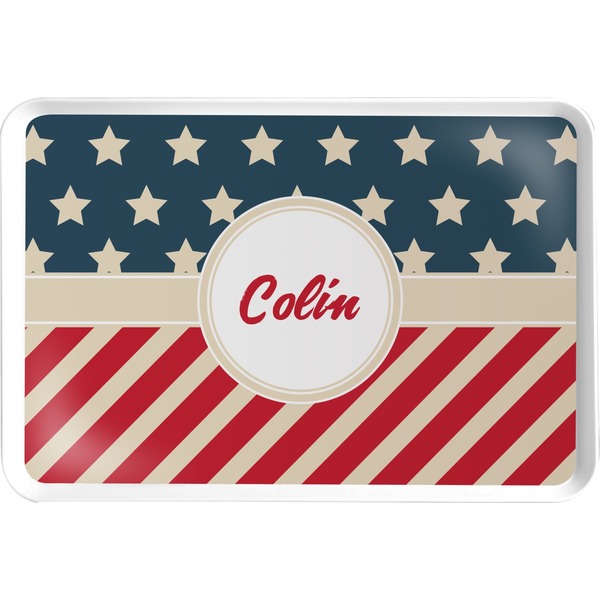 Custom Stars and Stripes Serving Tray (Personalized)