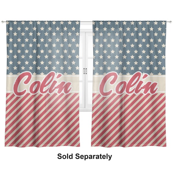 Stars and Stripes Sheer Curtains