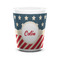 Stars and Stripes Ceramic Shot Glass - 1.5 oz - White - Single (Personalized)