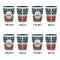 Stars and Stripes Shot Glassess - Two Tone - Set of 4 - APPROVAL