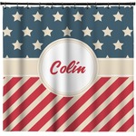 Stars and Stripes Shower Curtain - Custom Size (Personalized)