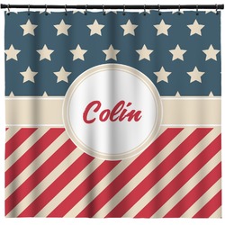 Stars and Stripes Shower Curtain - Custom Size (Personalized)