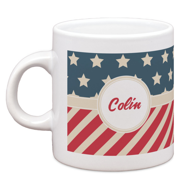 Custom Stars and Stripes Espresso Cup (Personalized)