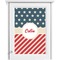 Stars and Stripes Single White Cabinet Decal