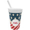 Stars and Stripes Sippy Cup with Straw (Personalized)