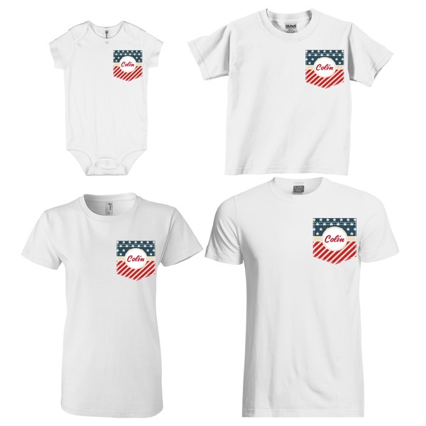 Stars and Stripes Sized Pockets on Various Products