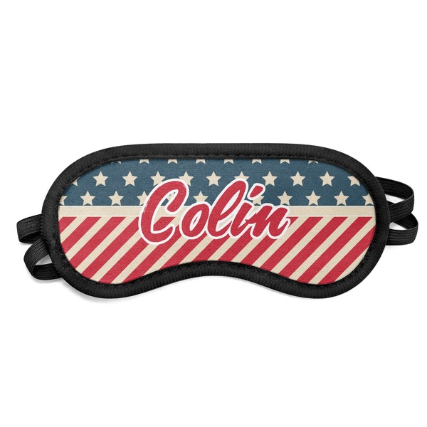 Custom Stars and Stripes Sleeping Eye Mask (Personalized)