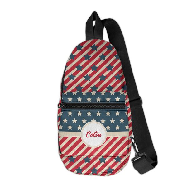 Custom Stars and Stripes Sling Bag (Personalized)