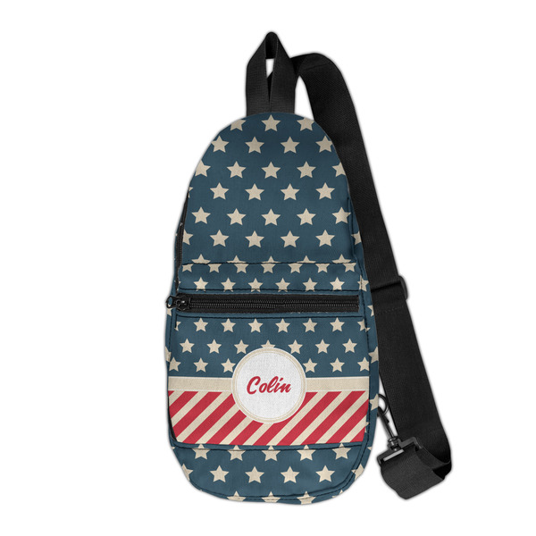 Custom Stars and Stripes Sling Bag (Personalized)