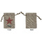 Stars and Stripes Small Burlap Gift Bag - Front Approval