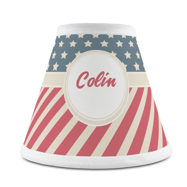 Custom Stars and Stripes Chandelier Lamp Shade (Personalized)