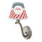 Stars and Stripes Small Chandelier Lamp - LIFESTYLE (on wall lamp)