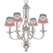 Stars and Stripes Small Chandelier Shade - LIFESTYLE (on chandelier)