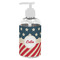 Stars and Stripes Plastic Soap / Lotion Dispenser (8 oz - Small - White) (Personalized)