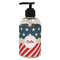 Stars and Stripes Plastic Soap / Lotion Dispenser (8 oz - Small - Black) (Personalized)