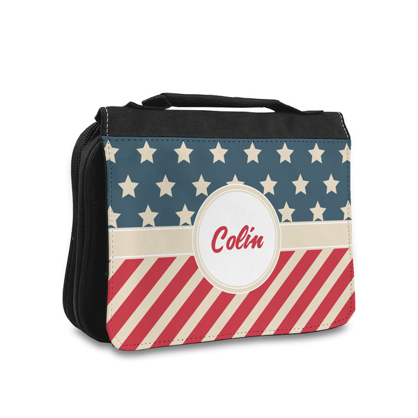 Custom Stars and Stripes Toiletry Bag - Small (Personalized)