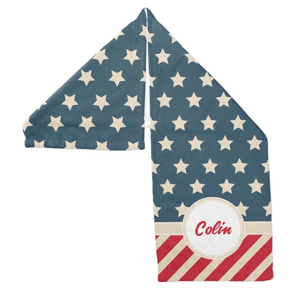 Stars and Stripes Sports Towel Folded - Both Sides Showing