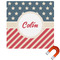 Stars and Stripes Square Car Magnet