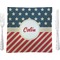 Stars and Stripes Square Dinner Plate