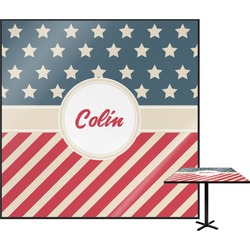 Stars and Stripes Square Table Top - 24" (Personalized)