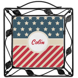 Stars and Stripes Square Trivet (Personalized)