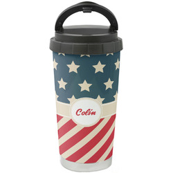 Stars and Stripes Stainless Steel Coffee Tumbler (Personalized)