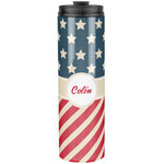 Stars and Stripes Stainless Steel Skinny Tumbler - 20 oz (Personalized)