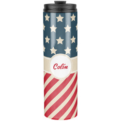 Stars and Stripes Stainless Steel Skinny Tumbler - 20 oz (Personalized)