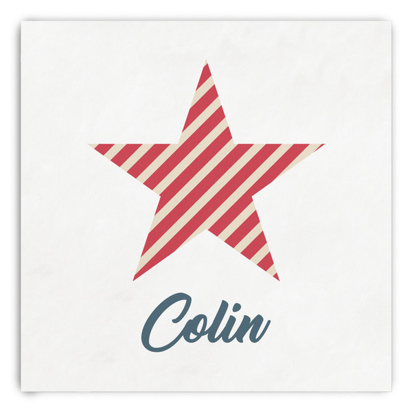 Custom Stars and Stripes Paper Dinner Napkins (Personalized)